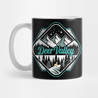 Retro Deer Valley Ski Mug